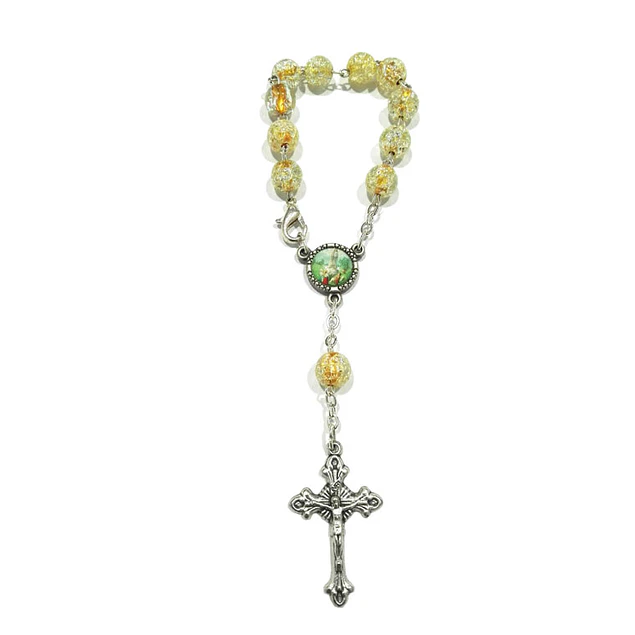 Coloured Decade Rosary with Dove of Peace