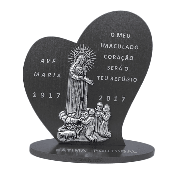 Placa decorativa com Aparição de Fátima 1