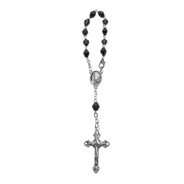 Dezena religiosa em hematite 