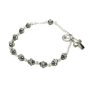 Crystal bracelet with cross