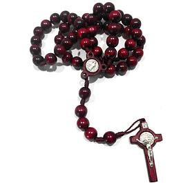 Olive Wood Rosary of Saint Benedict 