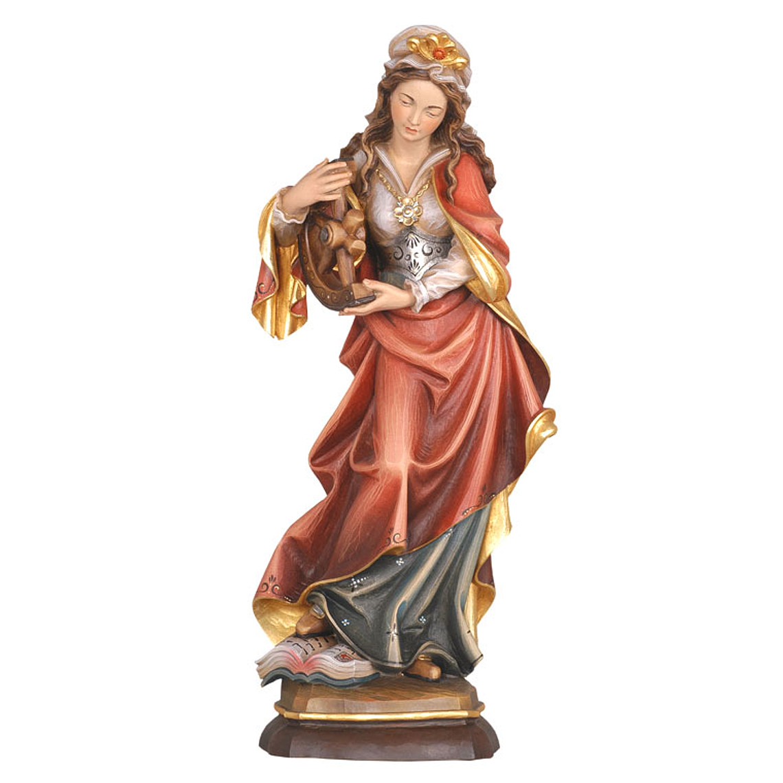 Wood statue of Saint Catherine 1