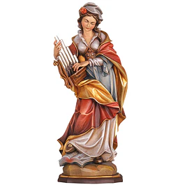 Wood statue of Saint Cecilia 