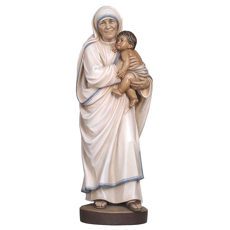 Wood statue of Madre Teresa of Calcutta 1