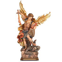 Wood statue of Archangel Michael 