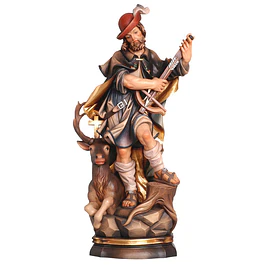Wood statue of Saint Hubertus