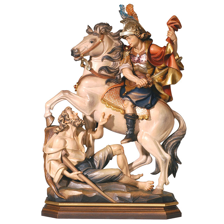 Wood statue of Saint Martin  1