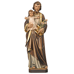 San Giuseppe con bambino - legno