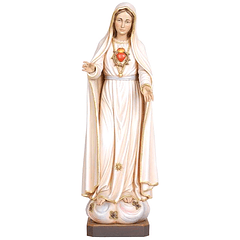 Wood statue of Sacred Heart of Mary