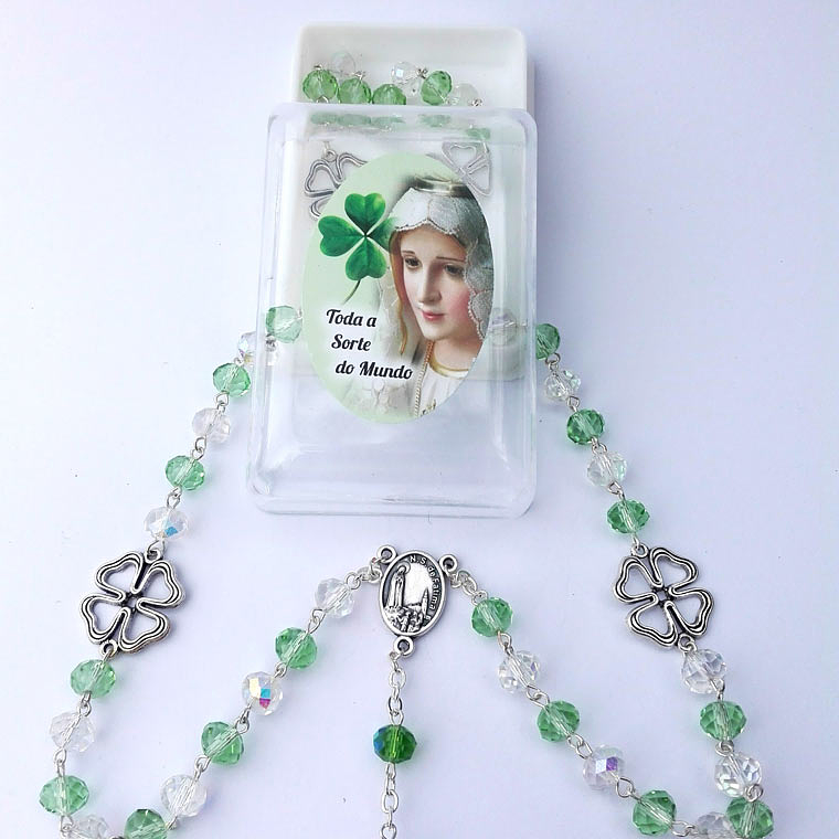 Rosario de trébol de la suerte 4