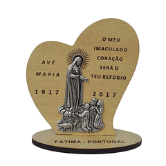 Targa decorativo con Apparizione di Fatima