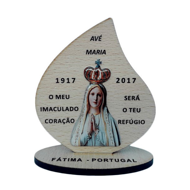 Placa decorativo de Fátima 3