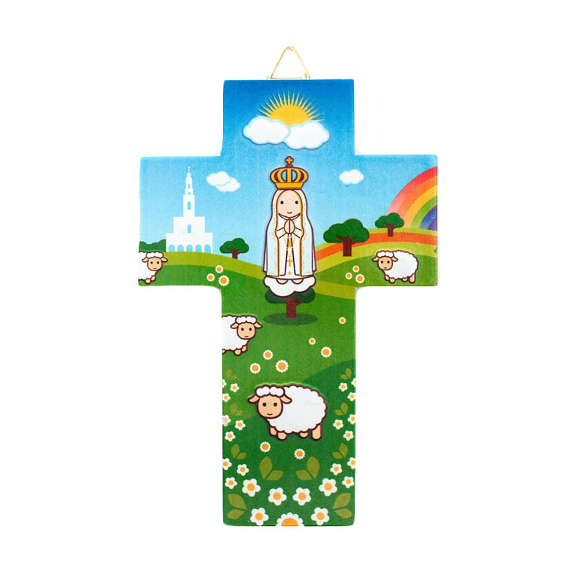 Croce con 12 diverse immagini cattoliche 3