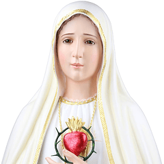 Sagrado Corazón de María 110 cm en madera