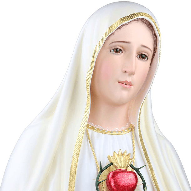 Sagrado Corazón de María 110 cm en madera 4