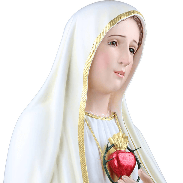 Sagrado Corazón de María 110 cm en madera 5
