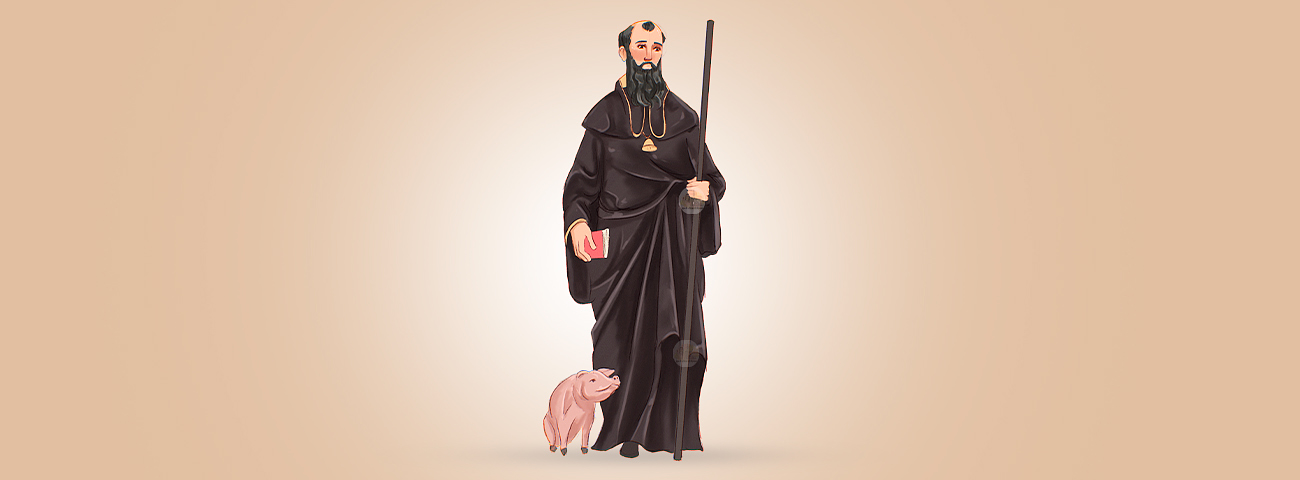 Histoire et prière de saint Antão