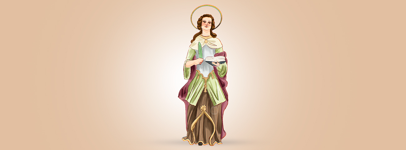 Historia y Oración de Santa Cristina