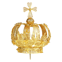 Corona plata de ley 925 - 9 cm