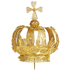 Coroa de prata lei 925 - 11 cm