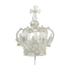 925 sterling silver crown - 9 cm