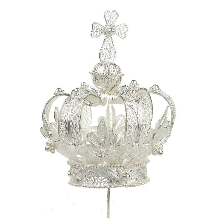 925 sterling silver crown - 11 cm 1