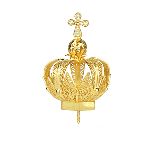 925 sterling silver crown - 6 cm