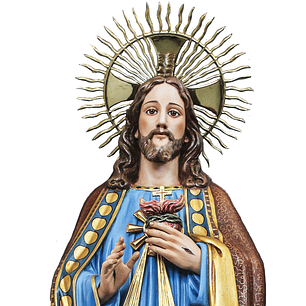 Sacred Heart of Jesus - wood