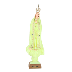 Imagem de Nossa Senhora de Fátima fluorescente 55 cm