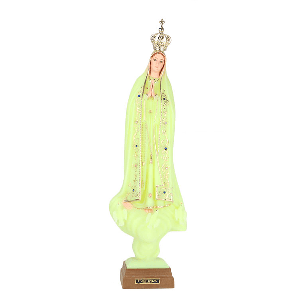 Imagem de Nossa Senhora de Fátima fluorescente 55 cm 1