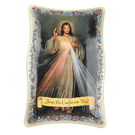 Placa decorativa de Jesus Misericordioso