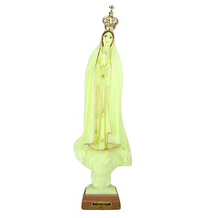 Imagen fluorescente de Nuestra Señora de Fátima