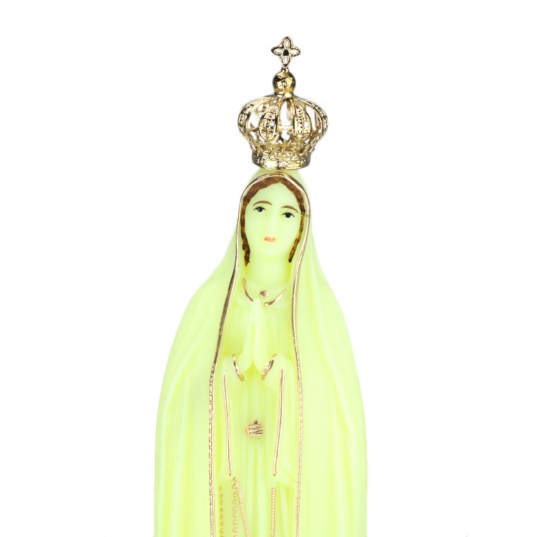 Imagem fluorescente de Nossa Senhora de Fátima