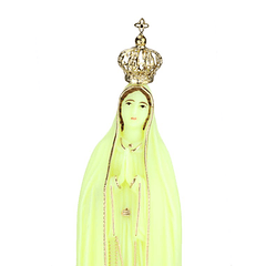 Imagen fluorescente de Nuestra Señora de Fátima