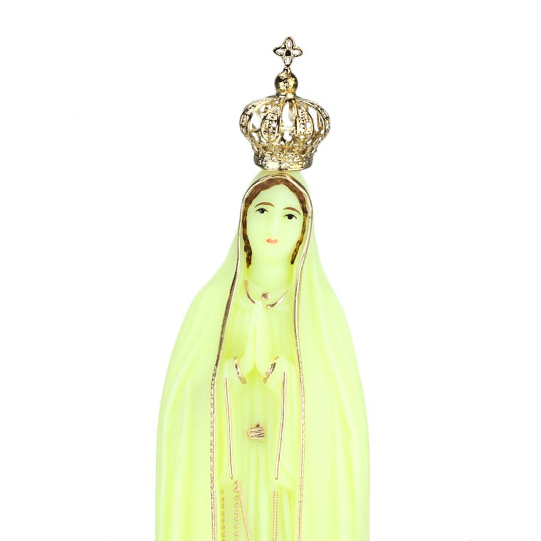 Fluorescent statue of Our Lady of Fatima 2