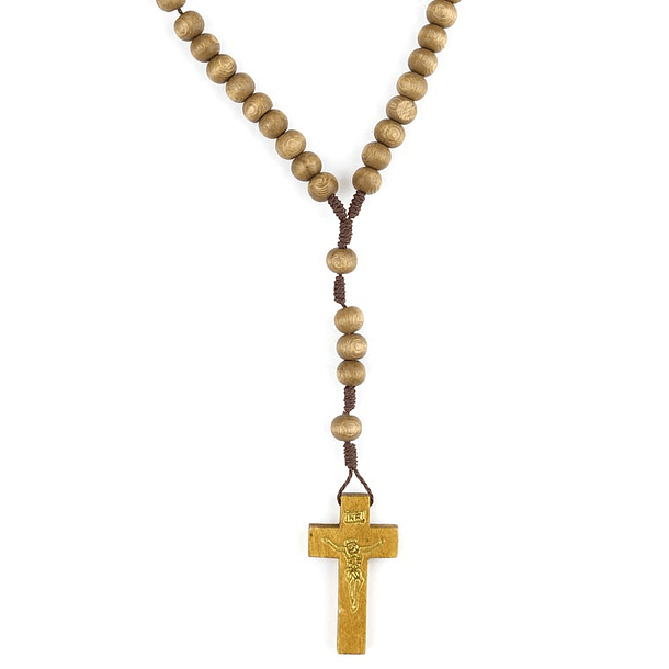Simple rosary of wood 1