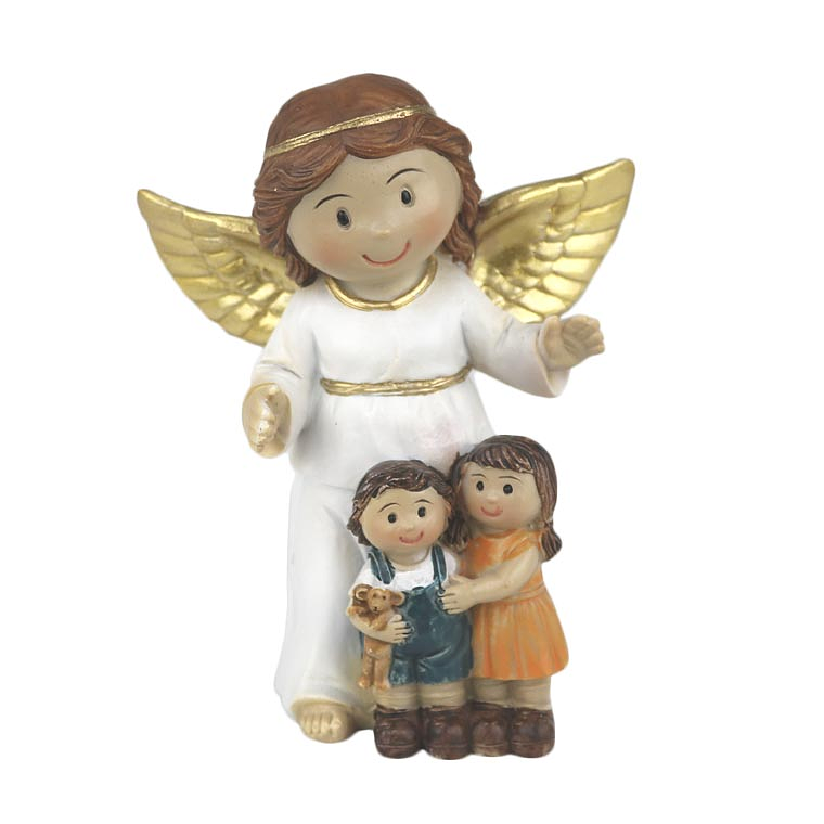 Statue of Guardian Angel with children 1