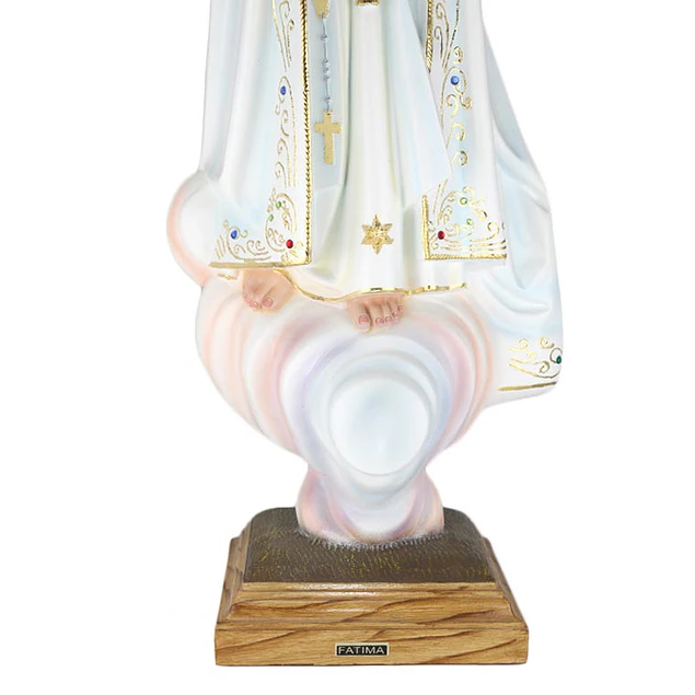 Statue of Our Lady of Fatima - Glass Eyes