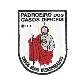 Emblema bordado de São Judas Tadeu
