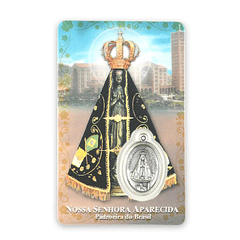 Tarjeta de oración de Nuestra Señora de Aparecida