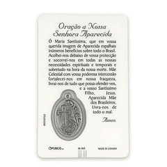 Prayer card of Our Lady Aparecida