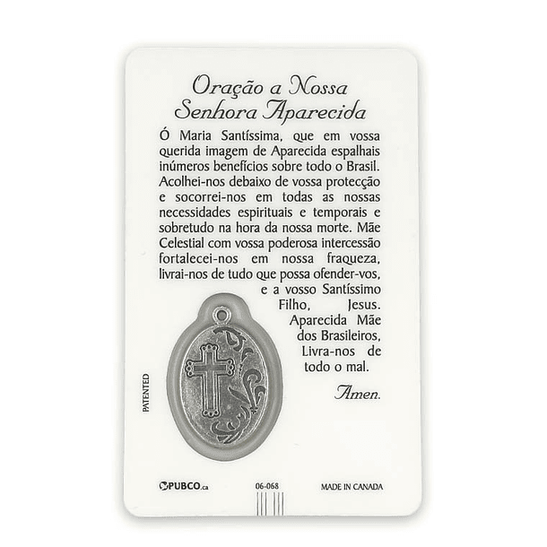 Prayer card of Our Lady Aparecida 2