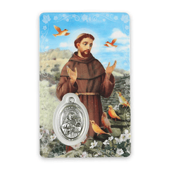 Prayer card of Saint Francis of Assisi