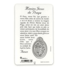 Prayer card of Baby Jesus of Prague