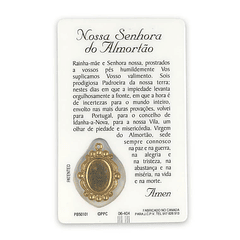 Prayer card of Our Lady of Almortao