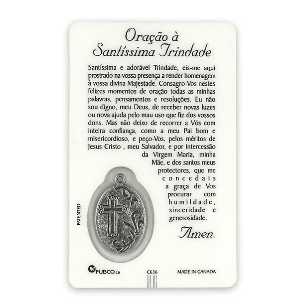 Prayer card of Holy Trinity 2