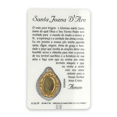 Carte de prière de Sainte Jeanne d'Arc