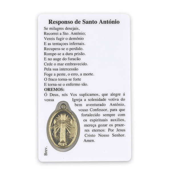 Carte de prière avec réponse à Saint Antoine 2