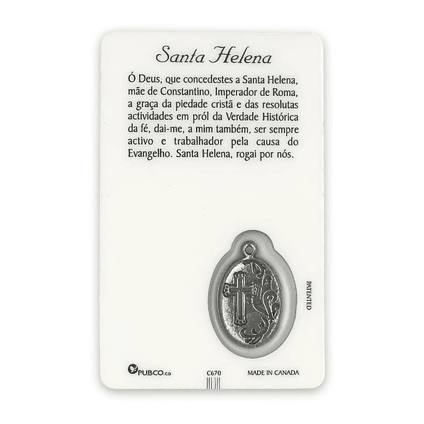 Saint Helena prayer card 2