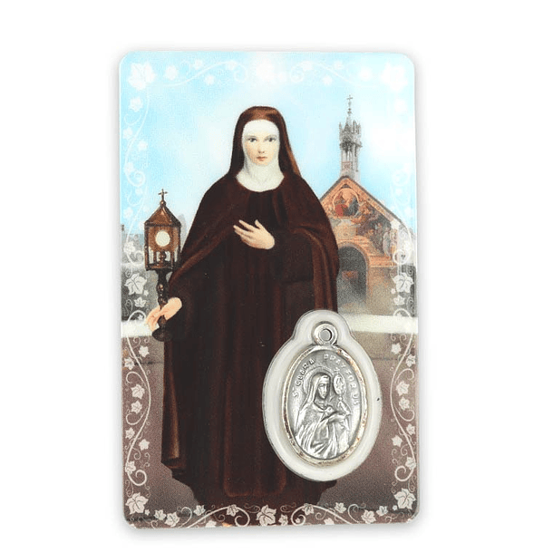 Prayer card of Saint Clare 1